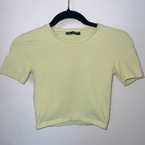 Light Green Crop Top